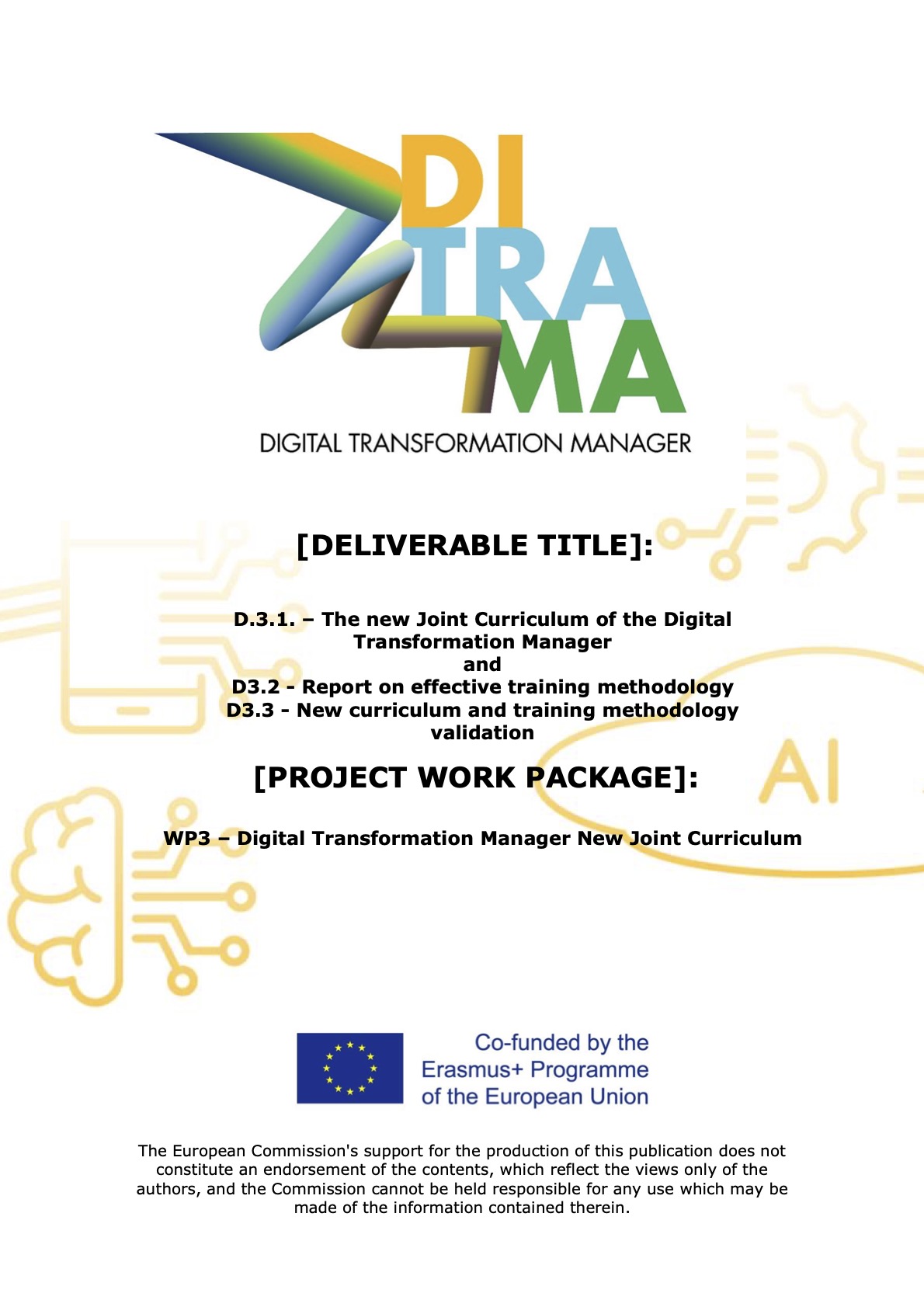 D3.1-2-3 – Společný učební plán manažera digitální transformace